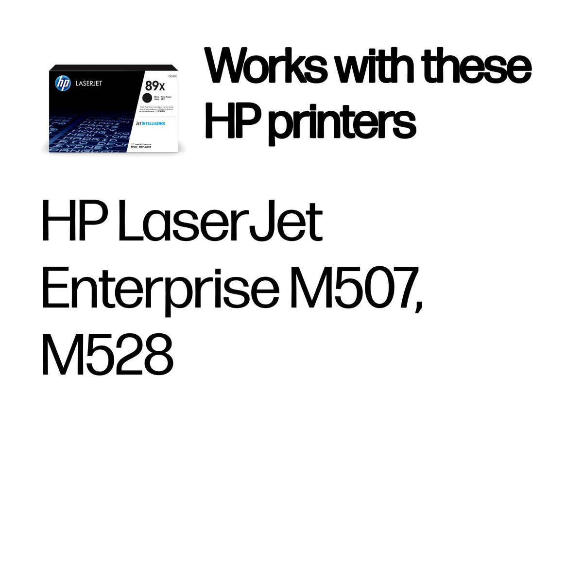 HP CF289X (89X) Black Original Toner Cartridge - Cartouches Certifiees