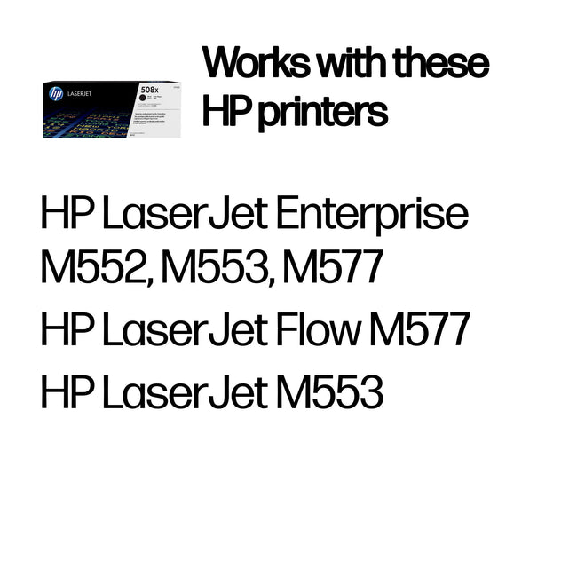 HP CF360X (508X) Black Original Toner Cartridge - Cartouches Certifiees
