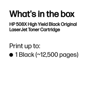 HP CF360X (508X) Black Original Toner Cartridge - Cartouches Certifiees