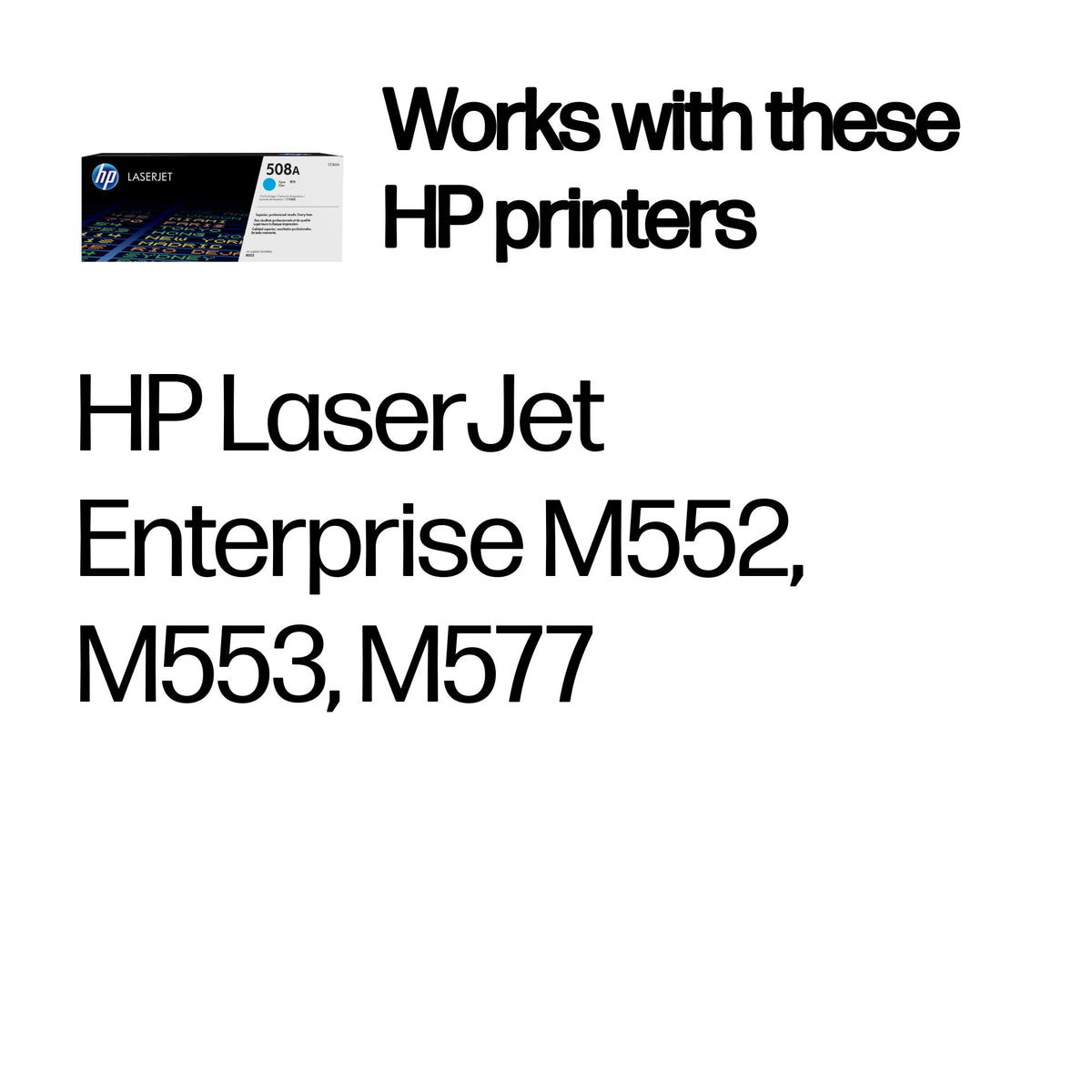 HP CF361A (508A) Cyan Original Toner Cartridge - Cartouches Certifiees