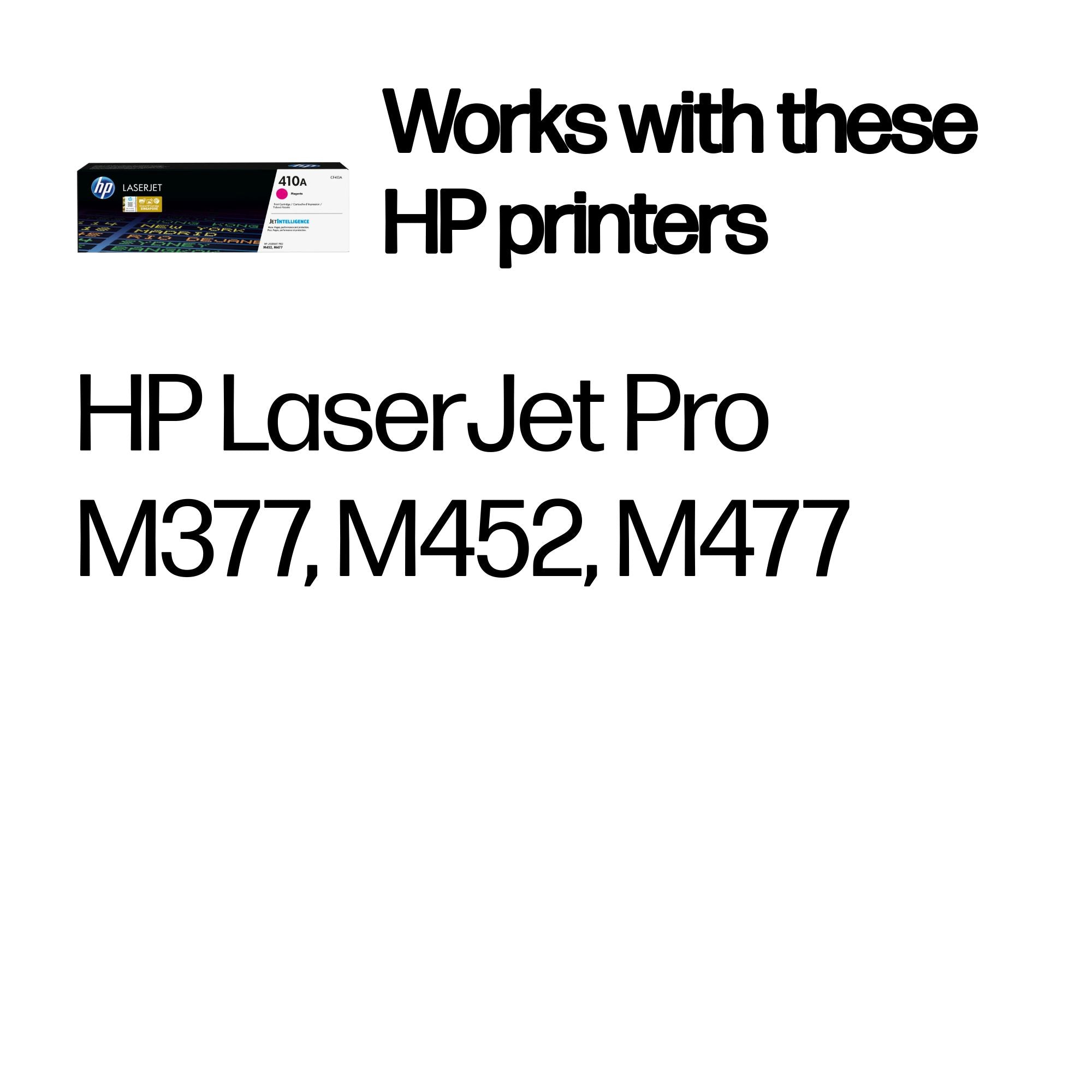 HP CF413A (410A) Magenta Original Toner Cartridge - Cartouches Certifiees