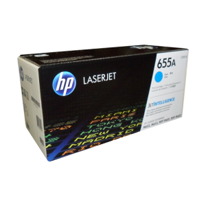 HP CF451A (655A) Cyan Original Toner Cartridge - Cartouches Certifiees