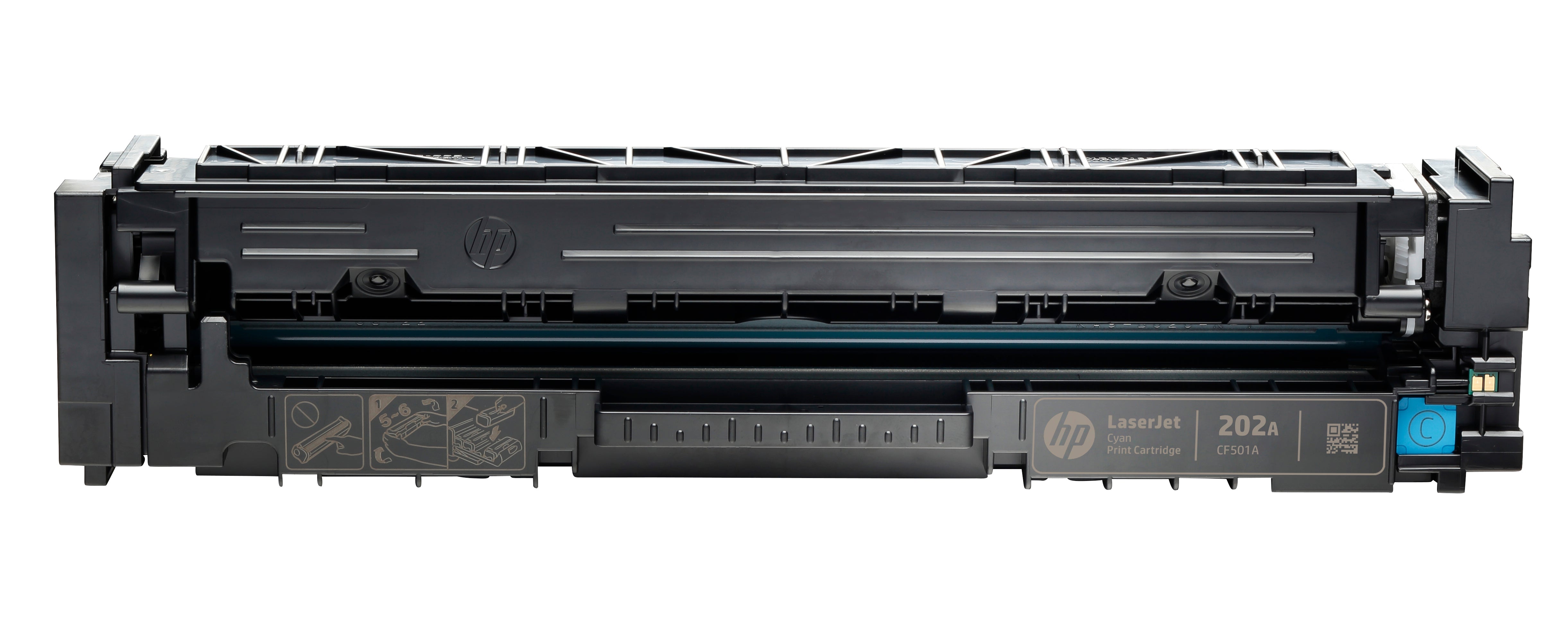 HP CF501A (202A) Cyan Original Toner Cartridge - Cartouches Certifiees