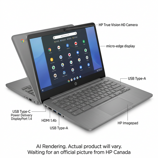 HP Chromebook 14a-ne1000ca Canada - Bilingue Français (B89ZTUA#ABL)