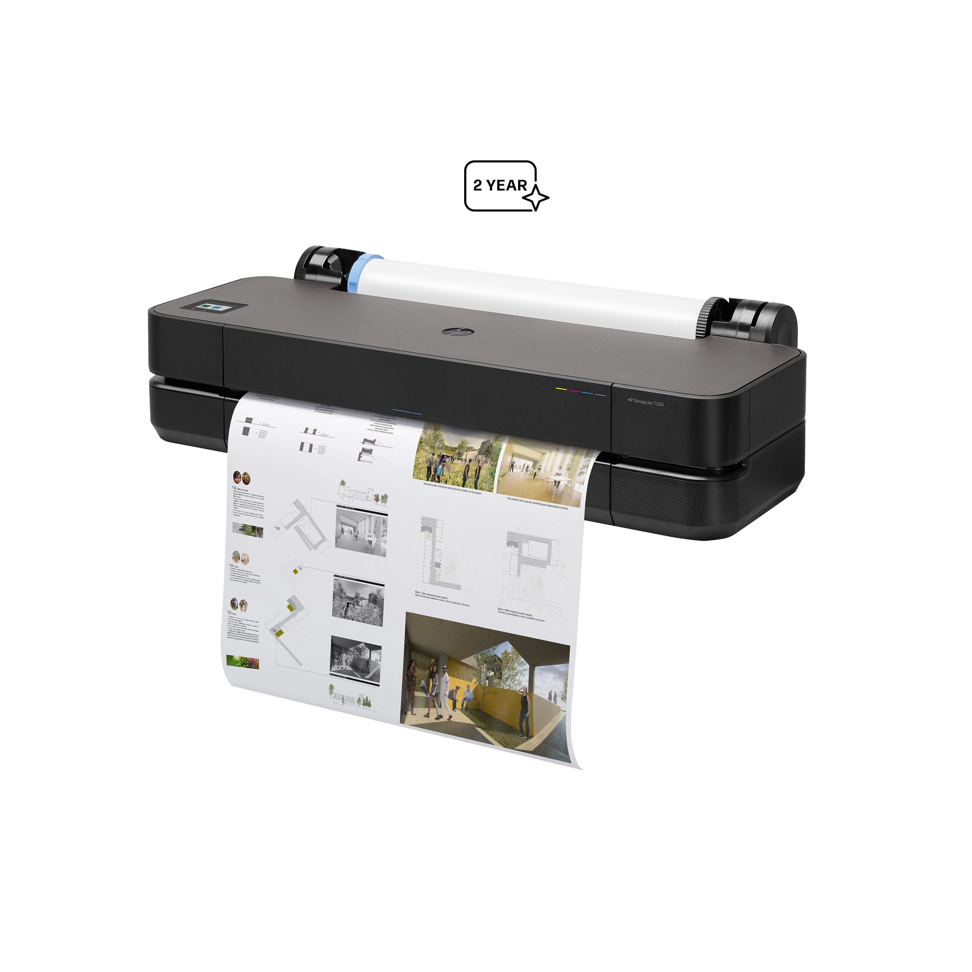 HP DesignJet T230 24-in Printer (5HB07T#B1K) - Cartouches Certifiees