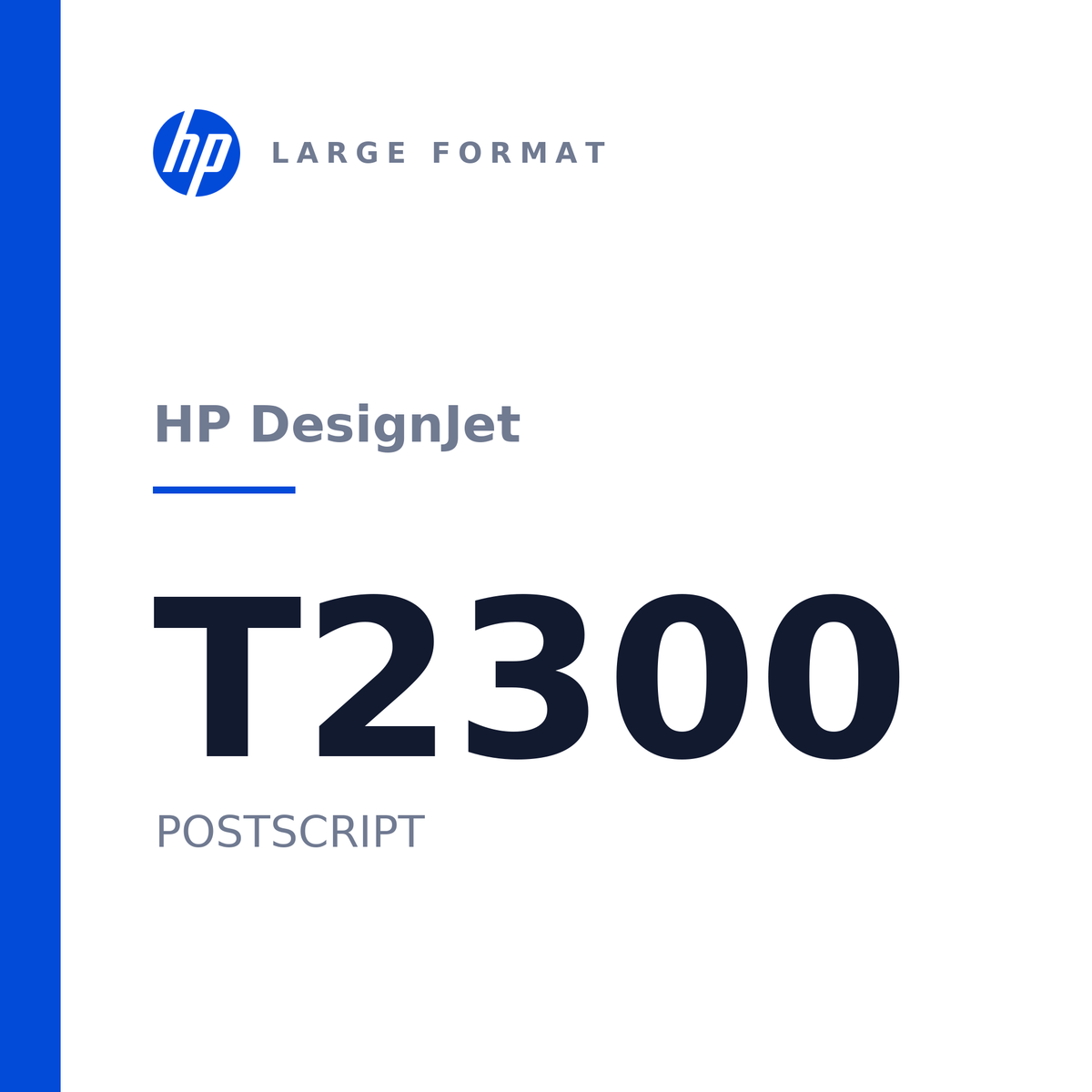 HP DesignJet T2300 POSTSCRIPT