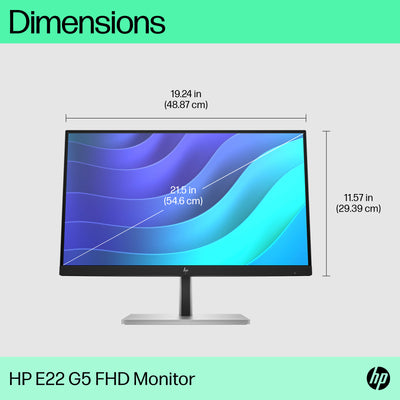 HP E22 G5 FHD MONITOR U.S. - ENGLISH LOCALIZATION (6N4E8AA#ABA) - Cartouches Certifiees