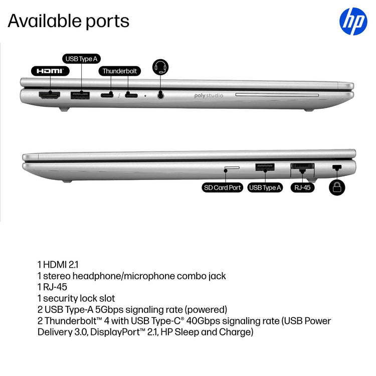 HP EB6G1I14 U7 255U 14 16GB/512 PC ENGLISH (C2EP7UT#ABA) - Cartouches Certifiees