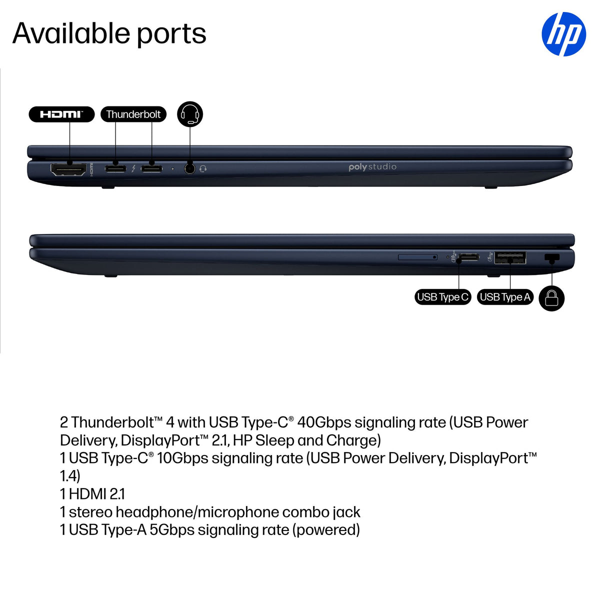 HP EBXFLG1I14AI U7 258V 14 32GB/1T PC ENGLISH (B86CKUT#ABA) - Cartouches Certifiees