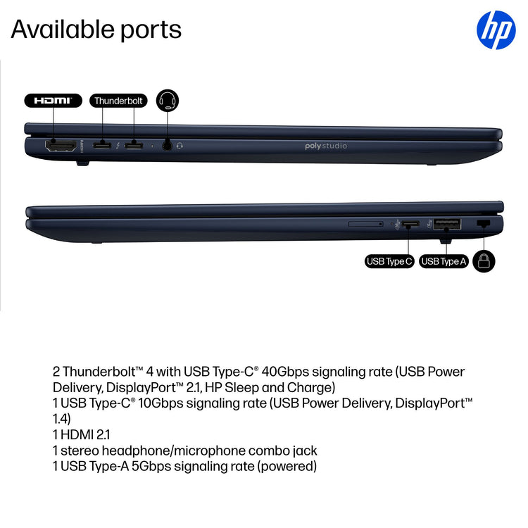 HP EBXG1I14AI U7 268V 14 32GB/1T PC ENGLISH (B8GE6UT#ABA) - Cartouches Certifiees
