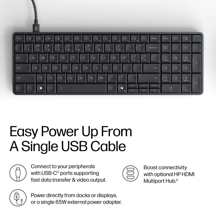 HP EliteBoard G1a Next Gen AI PC Wolf Pro Security Edition (D6JG1UT#ABA) - Cartouches Certifiees