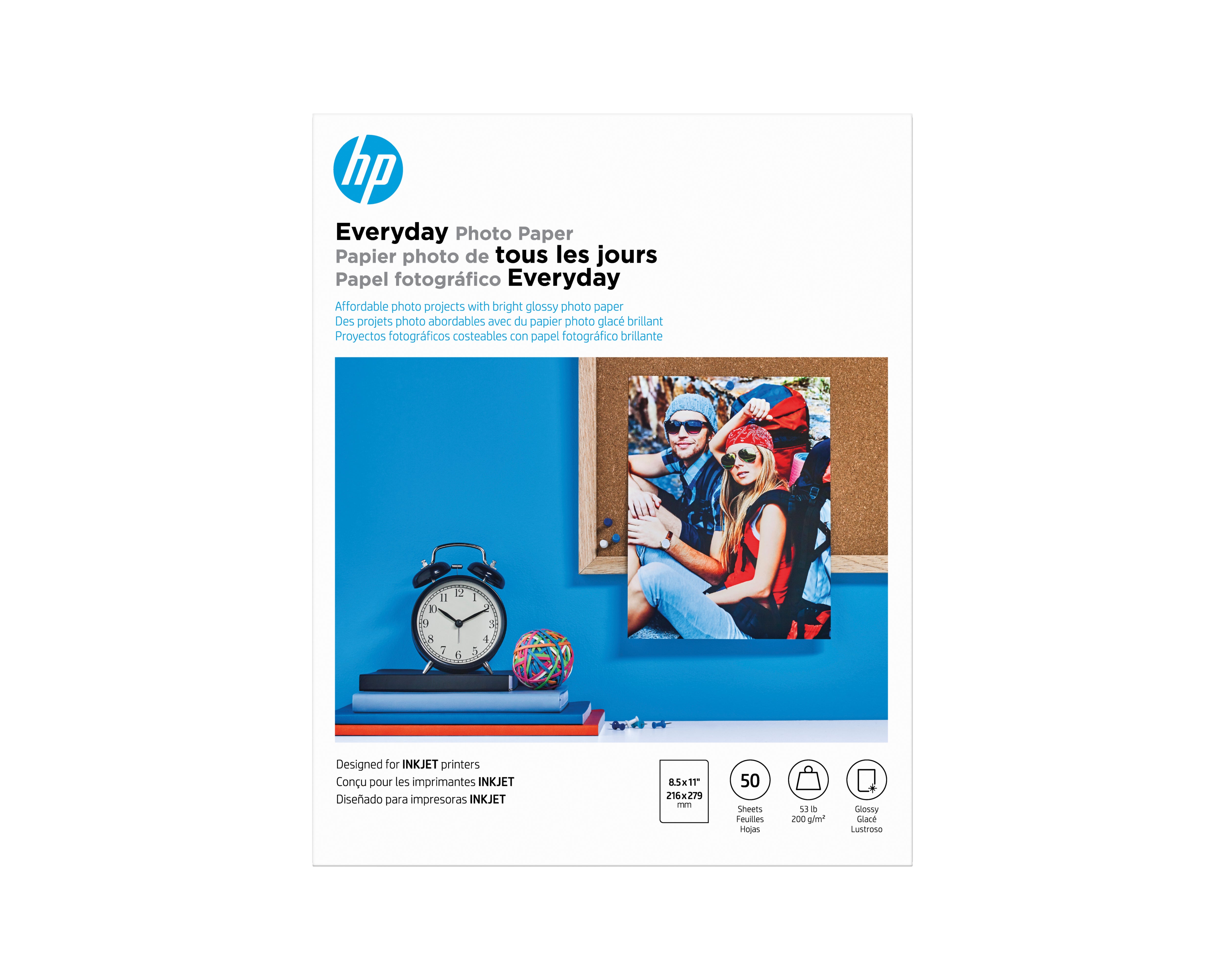 HP EVERYDAY SEMIGLOSS PHOTO PAPER 8.5x11 50SHEET (Q8723A) - Cartouches Certifiees