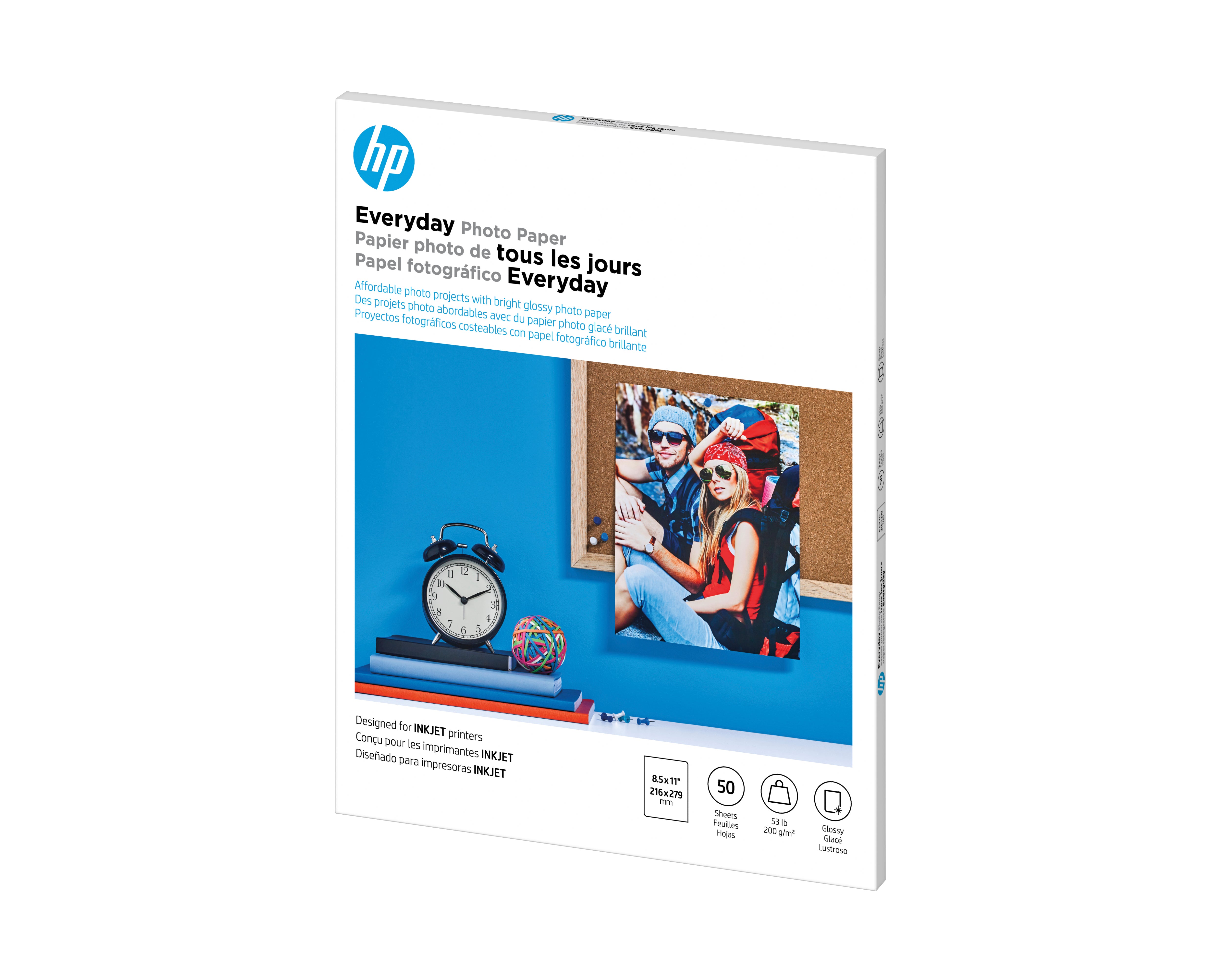 HP EVERYDAY SEMIGLOSS PHOTO PAPER 8.5x11 50SHEET (Q8723A) - Cartouches Certifiees