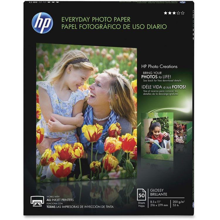 HP EVERYDAY SEMIGLOSS PHOTO PAPER 8.5x11 50SHEET (Q8723A) - Cartouches Certifiees