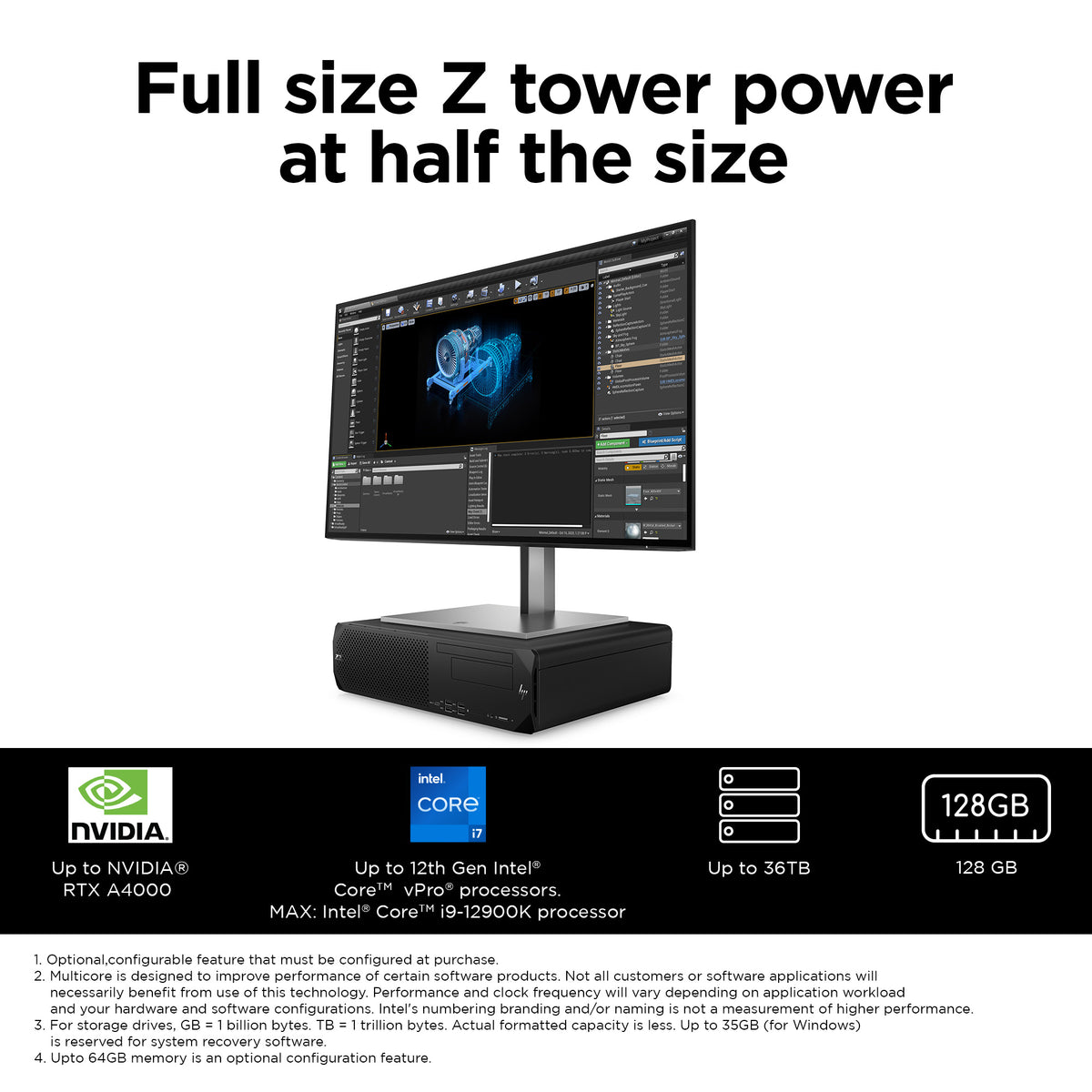 HP FR SMART BUY Z2 SFF G9 I714700K (A1NU5UT#ABC) - Cartouches Certifiees