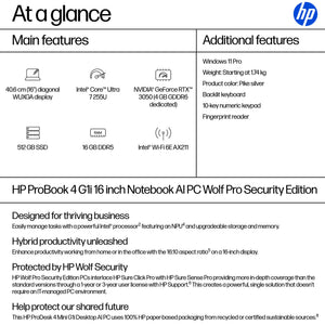 HP HPI P4G1I16 U7 255U 16 16GB/512 PC CANADA - FRENCH BILINGUAL (BB3R1UT#ABL) - Cartouches Certifiees