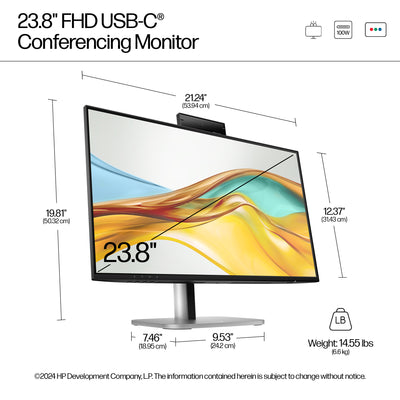 HP HPI S5 PRO 524PM FHD USB-C CONF MNTR UNITED STATES / CANADA ENGLISH (9E0G9UT#ABA) - Cartouches Certifiees