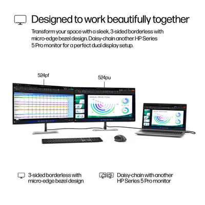HP HPI S5 PRO 524PU FHD USB-C MNTR UNITED STATES / CANADA ENGLISH (9D9V7AA#ABA) - Cartouches Certifiees