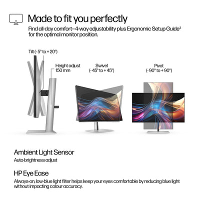 HP HPI S7 PRO 727PQ QHD MNTR UNITED STATES / CANADA ENGLISH (8J4D8UT#ABA) - Cartouches Certifiees