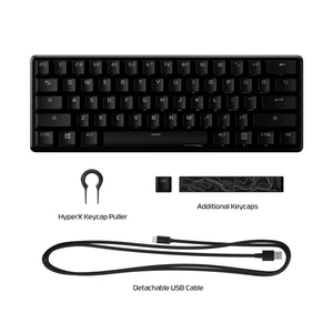 HP HyperX 60 Alloy Origins AQU Gaming Keyboard (56R61AA#ABA) - Cartouches Certifiees