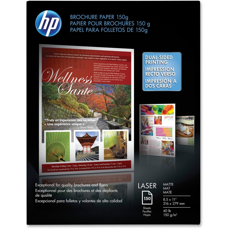 HP Laser A Size 100Sh Matte Paper (Q6543A) - Cartouches Certifiees