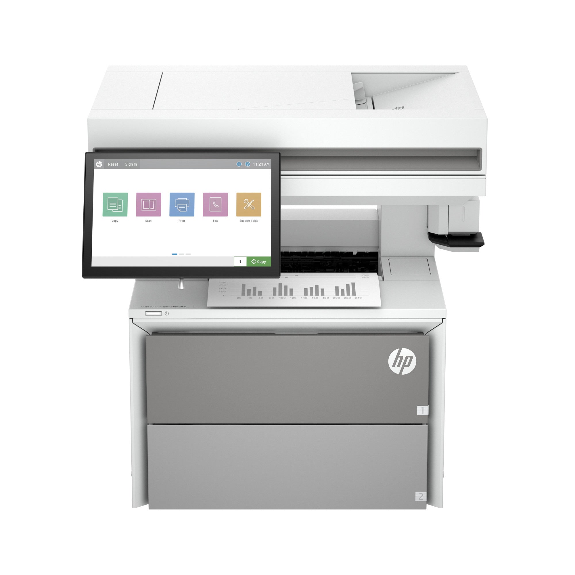 HP LaserJet Enterprise Flow MFP 5602zfw Printer (675S5A#BGJ) - Cartouches Certifiees