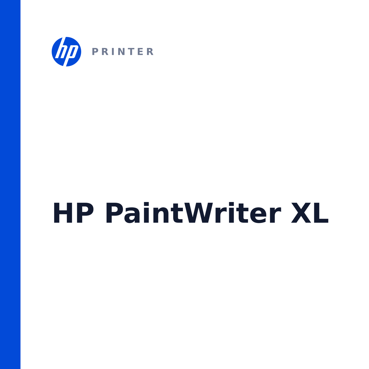 HP PaintWriter XL