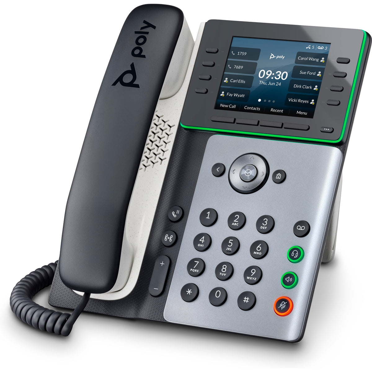HP Poly Edge E300 IP Phone and PoE-enabled with Power Supply (89B51AA#ABA) - Cartouches Certifiees