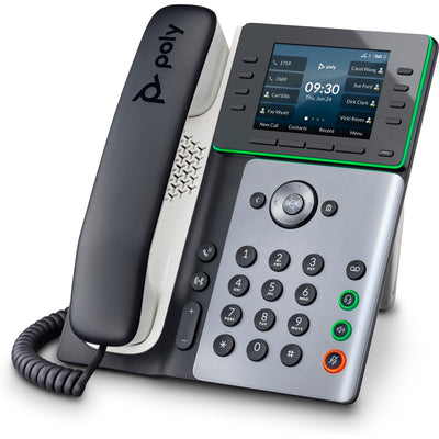 HP Poly Edge E300 IP Phone and PoE-enabled with Power Supply (89B51AA#ABA) - Cartouches Certifiees