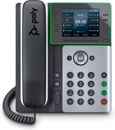 HP Poly Edge E300 IP Phone and PoE-enabled with Power Supply (89B51AA#ABA) - Cartouches Certifiees