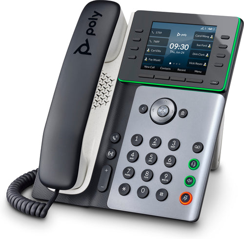 HP Poly Edge E300 IP Phone and PoE-enabled with Power Supply (89B51AA#ABA) - Cartouches Certifiees