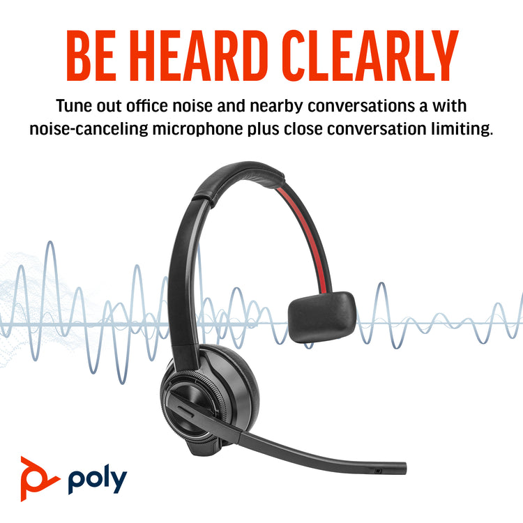 HP POLY SAVI 8410 MONO-M D1 HEADSET U.S. - ENGLISH LOCALIZATION - Cartouches Certifiees