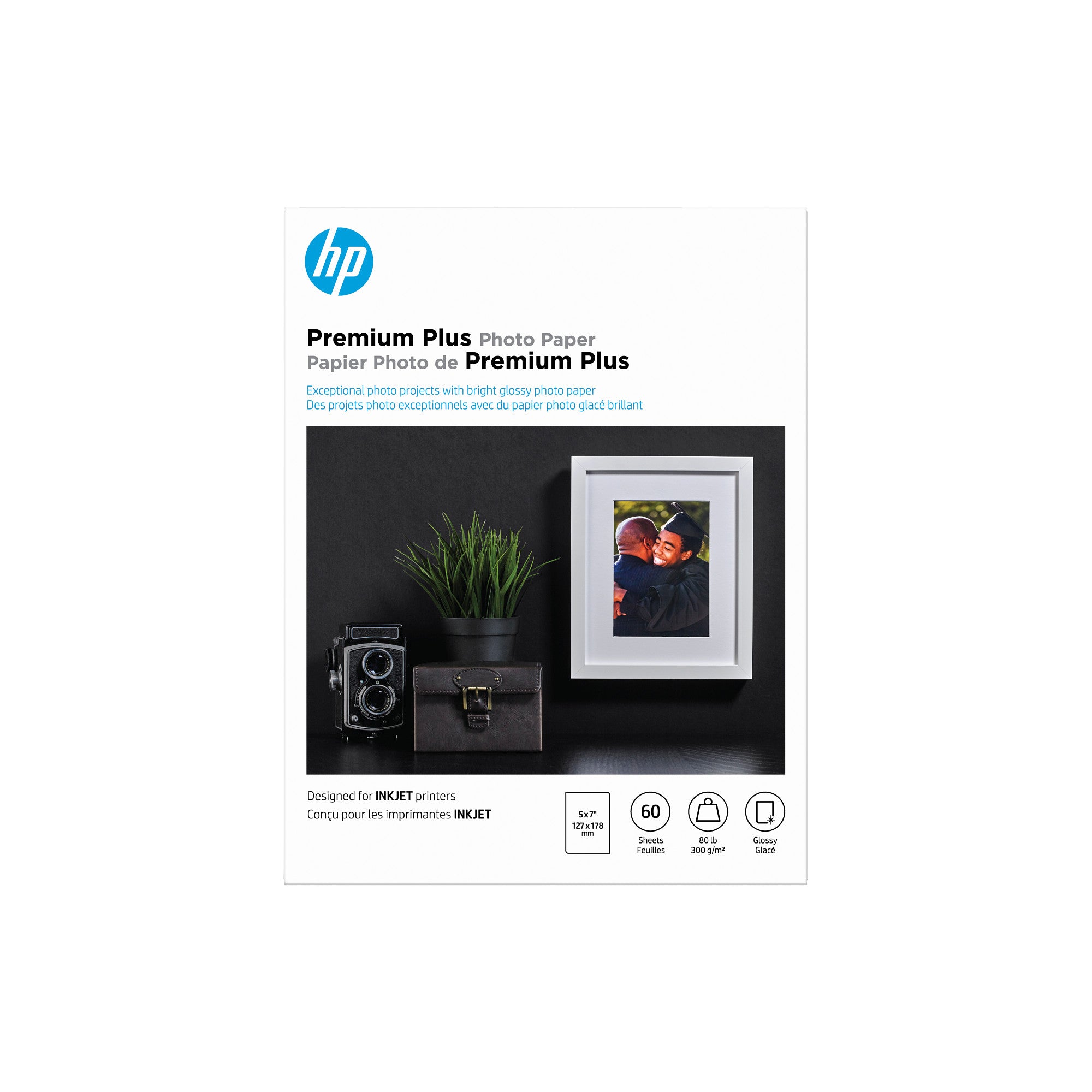 HP PREMIUM PHOTO PAPER HIGLOSS 5x7 60 SHEETS (CR669A) - Cartouches Certifiees