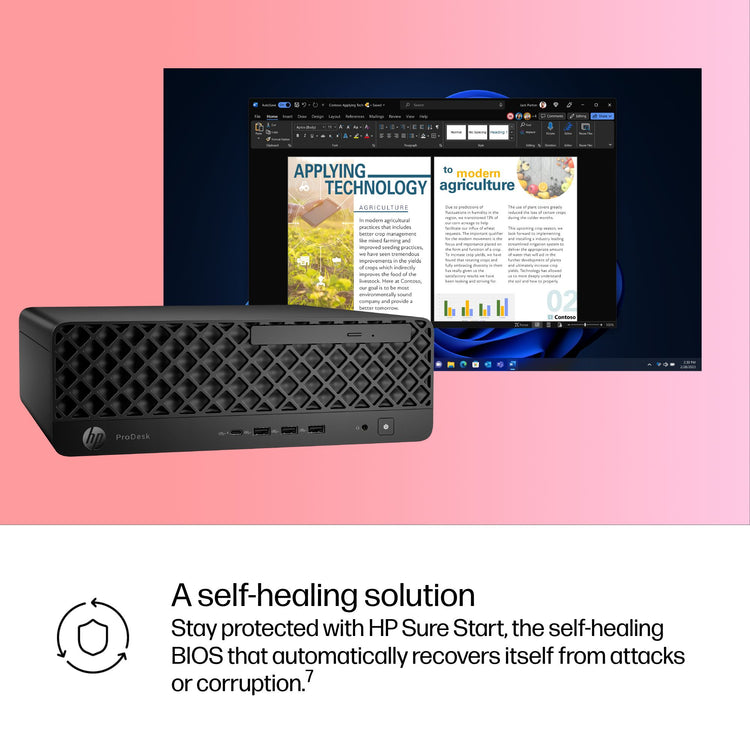 HP PRODESK 4 SFF G1I U5235 32GB/512 PC ENGLISH (BH9F2UT#ABA) - Cartouches Certifiees