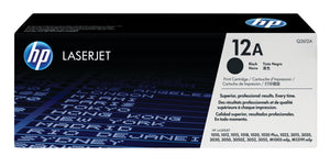 HP Q2612A (12A) Black Original Toner Cartridge - Cartouches Certifiees