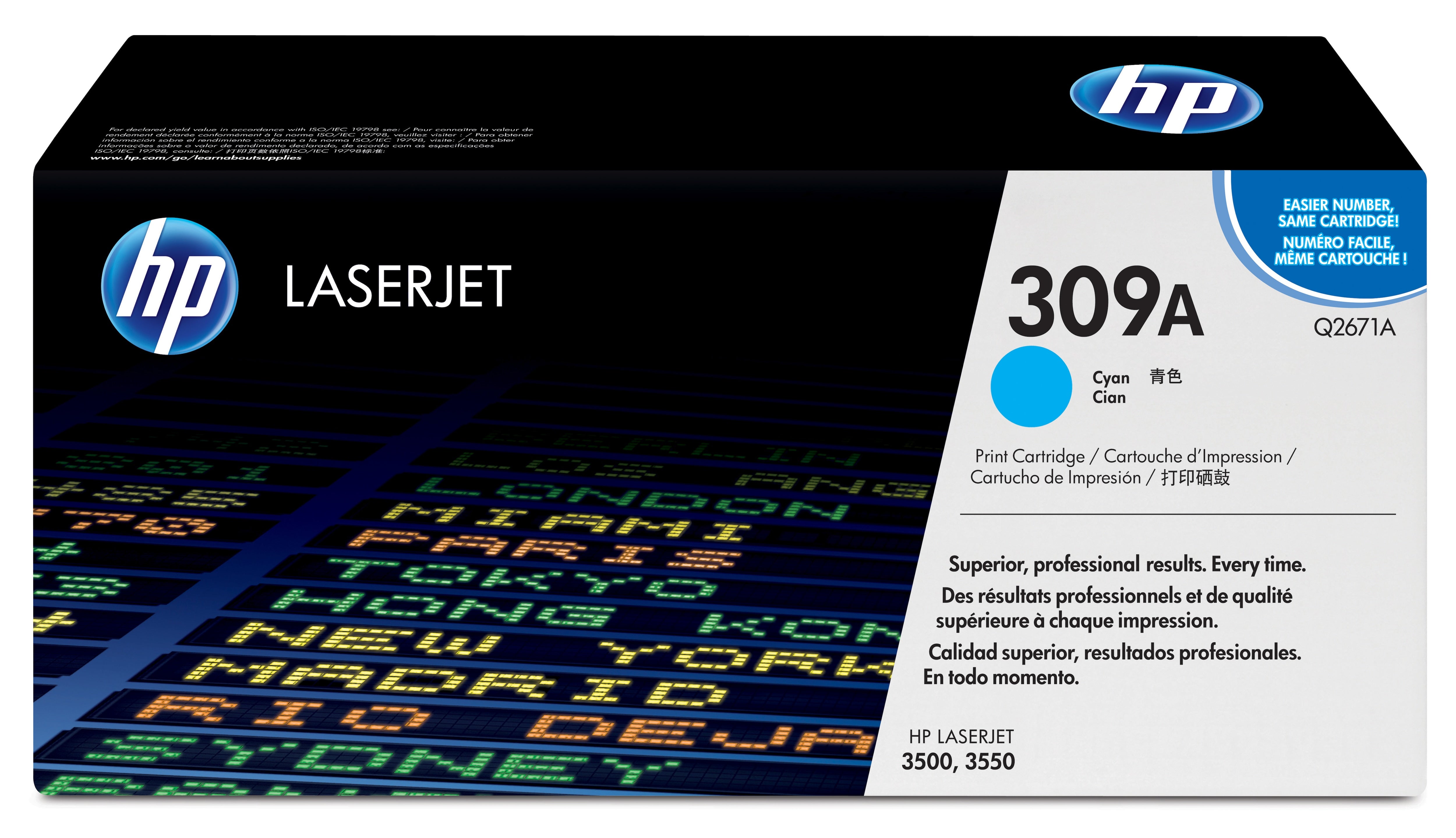 HP Q2671A (309A) Cyan Original Toner Cartridge - Cartouches Certifiees