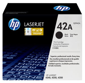 HP Q5942A (42A) Black Original Toner Cartridge - Cartouches Certifiees