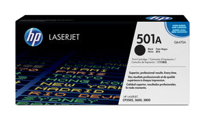 HP Q6470A (501A) Black Original Toner Cartridge - Cartouches Certifiees