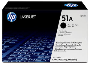 HP Q7551A (51A) Black Original Toner Cartridge - Cartouches Certifiees
