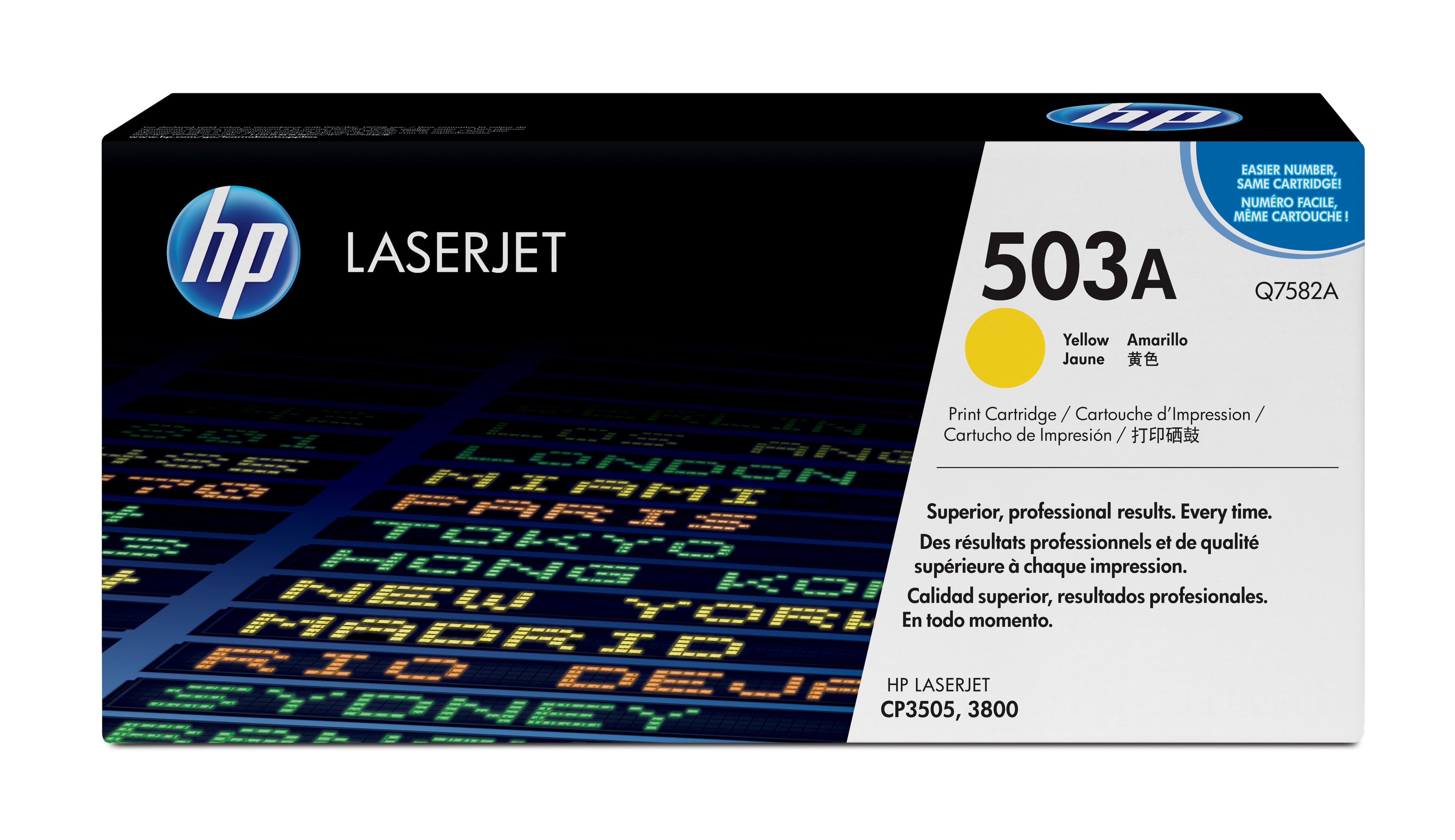 HP Q7582A (503A) Yellow Original Toner Cartridge - Cartouches Certifiees