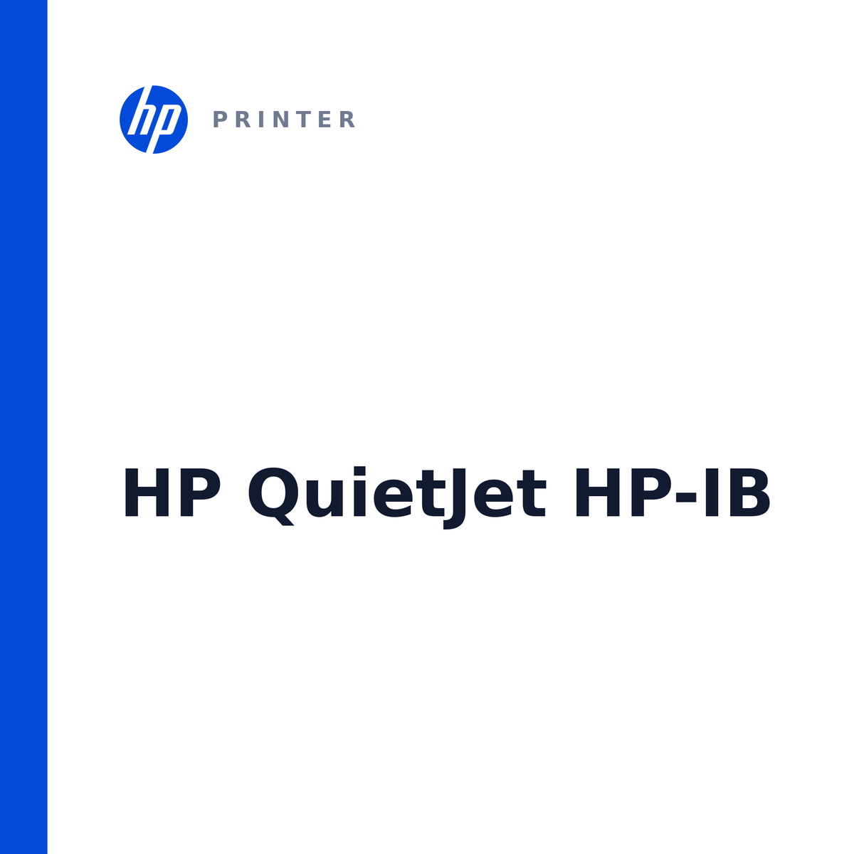 HP QuietJet HP-IB