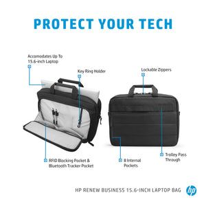HP Renew Business 15.6 Laptop Bag 39.6 cm (15.6") Messenger case Black (3E5F8AA) - Cartouches Certifiees
