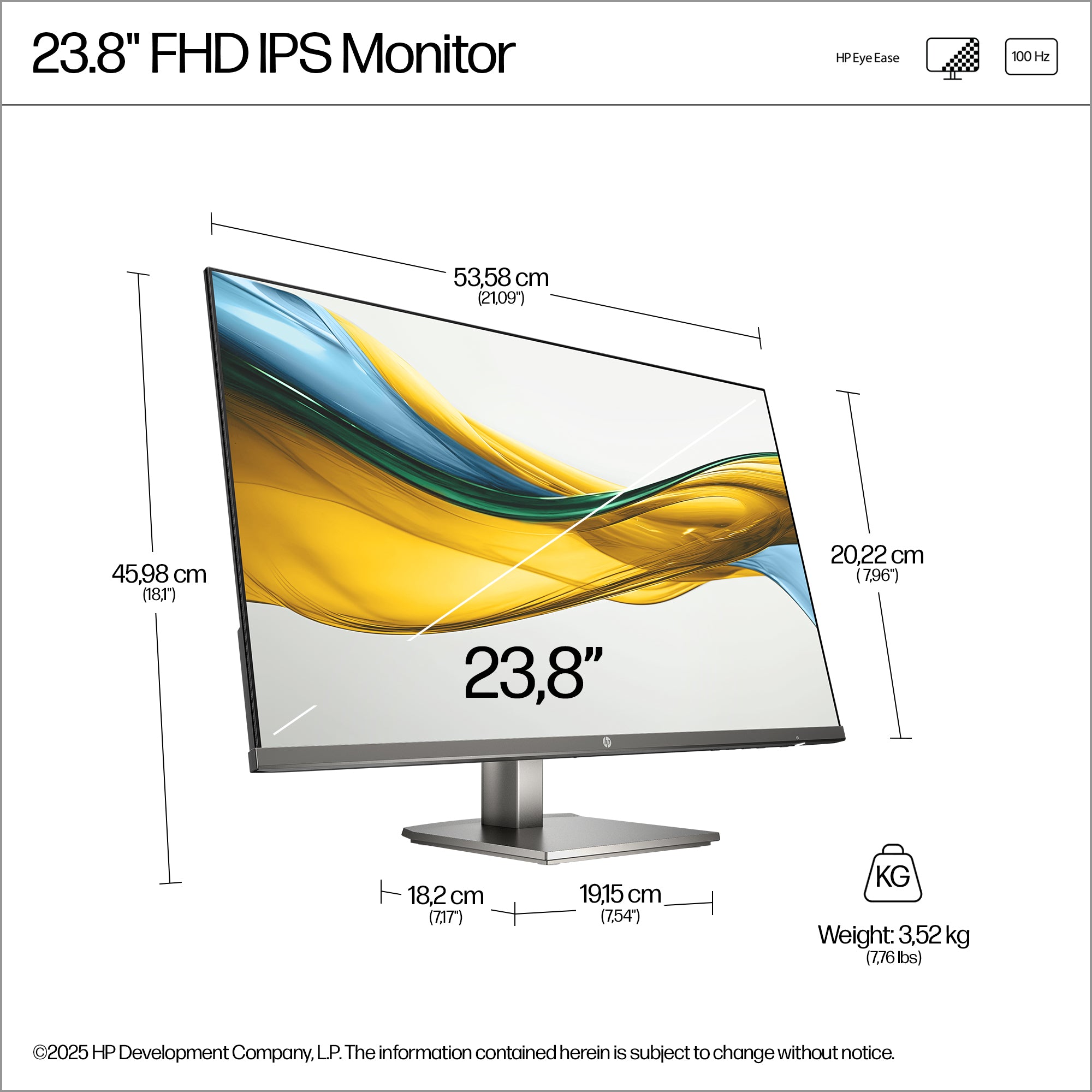 HP S5 524DA FHD MNTR ENGLISH SB+ (B11W5AT#ABA) - Cartouches Certifiees