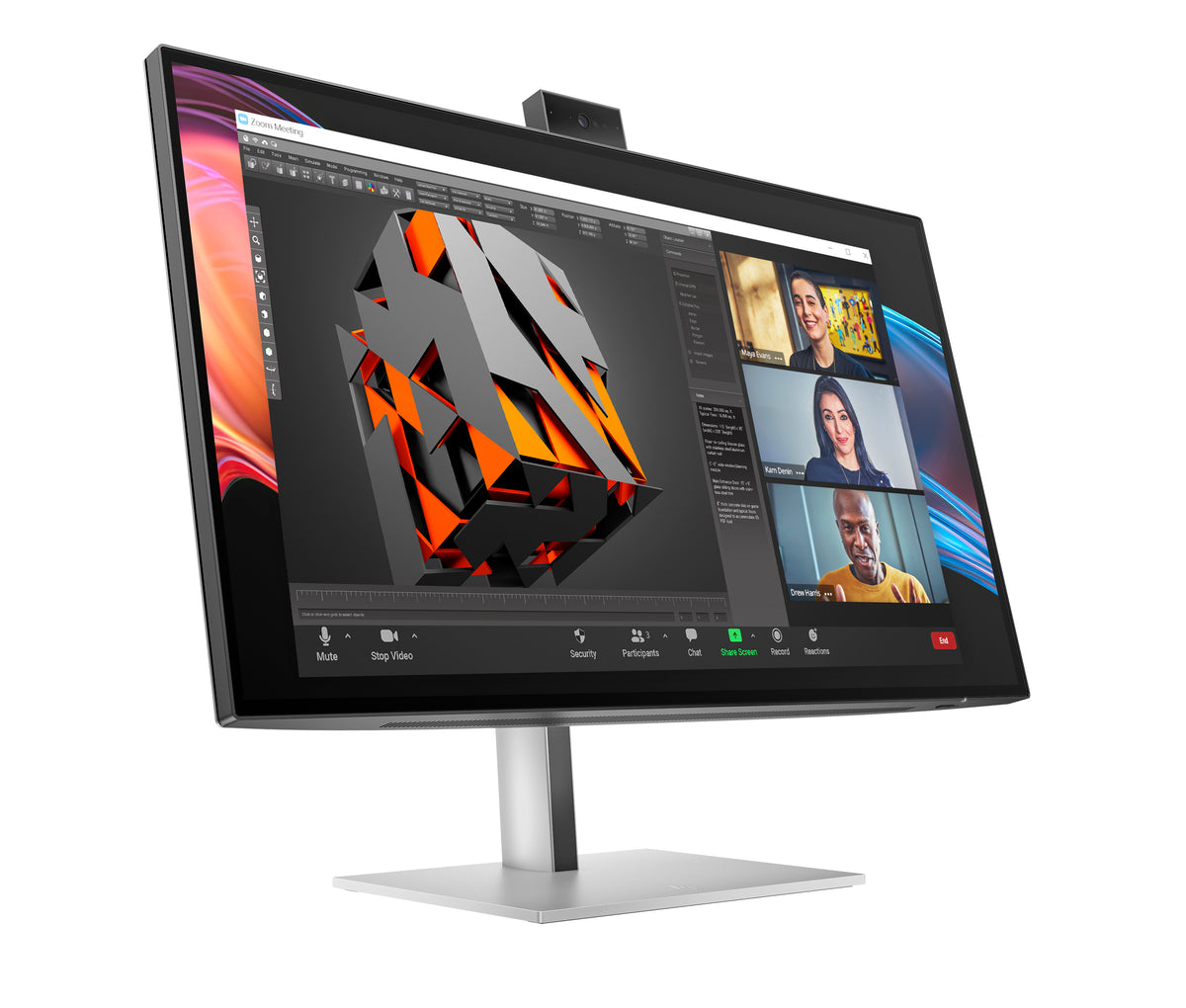 HP Series 7 Pro 27 inch 4K Conferencing Monitor - 727pm (8K135AA#ABA) - Cartouches Certifiees