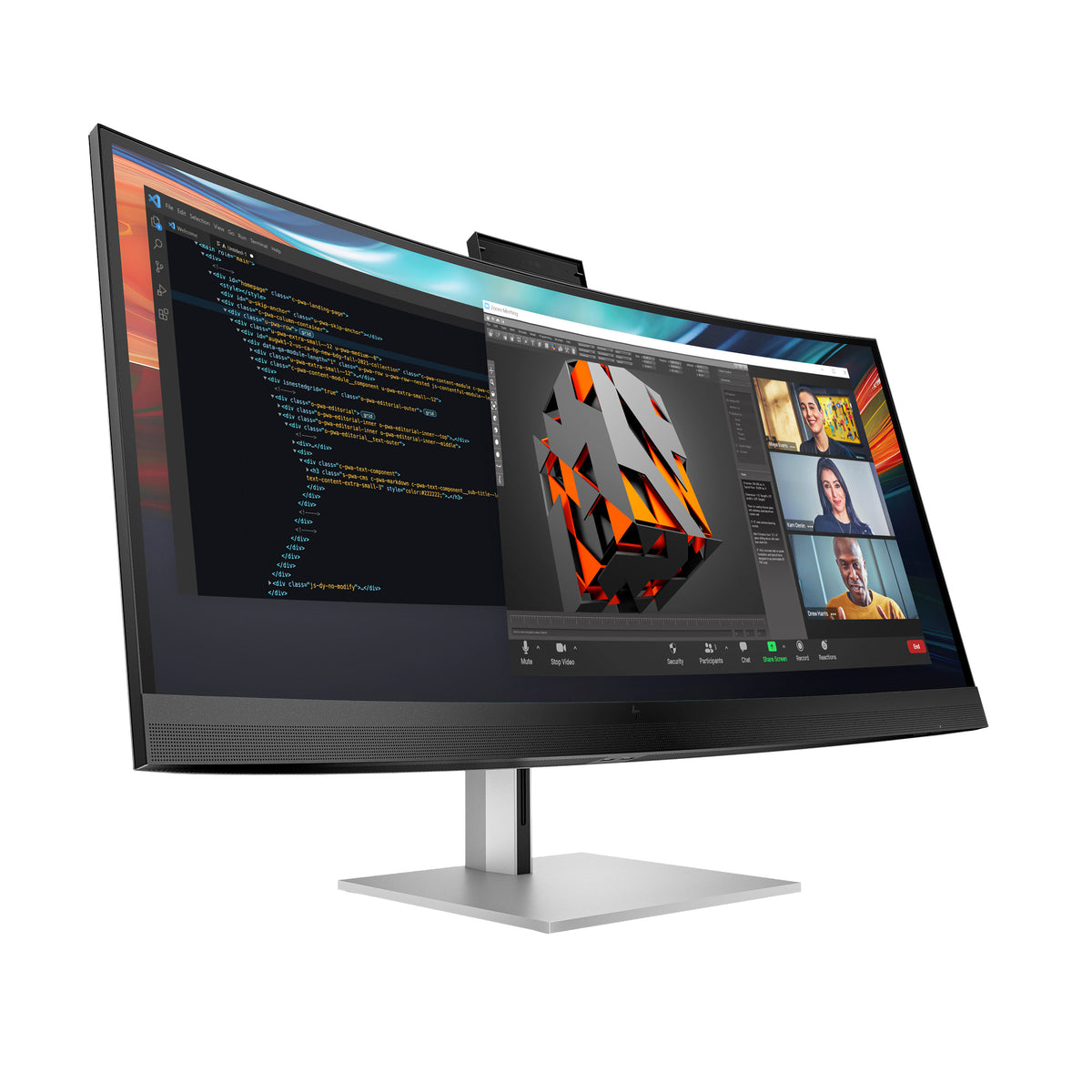 HP Series 7 Pro 39.7 inch 5K2K Conferencing Monitor-740pm (8Y2R2AA#ABA) - Cartouches Certifiees