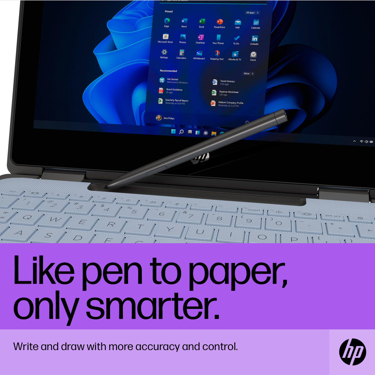 HP Slim Rechargeable Pen (630W7AA#ABL) - Cartouches Certifiees
