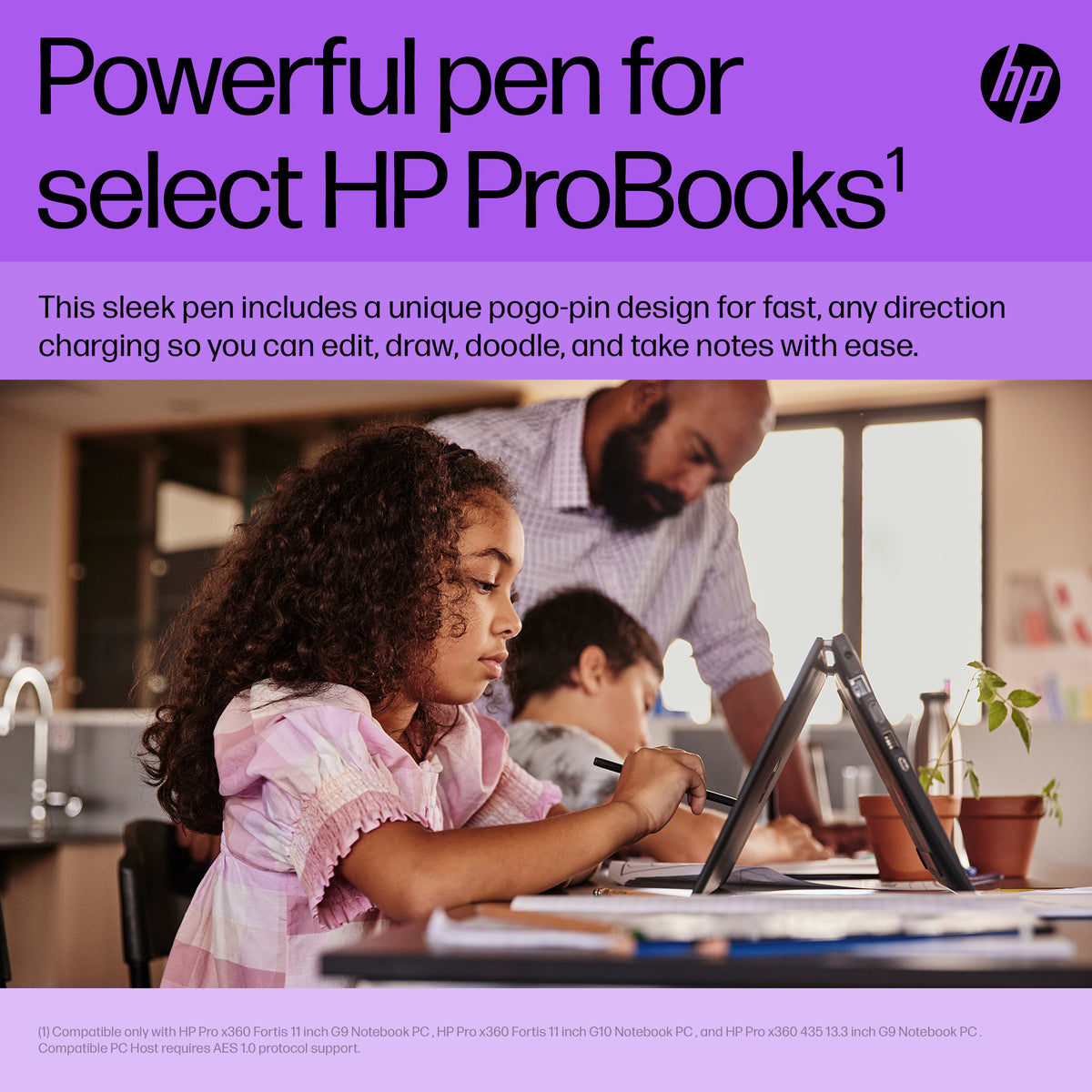 HP Slim Rechargeable Pen (630W7AA#ABL) - Cartouches Certifiees