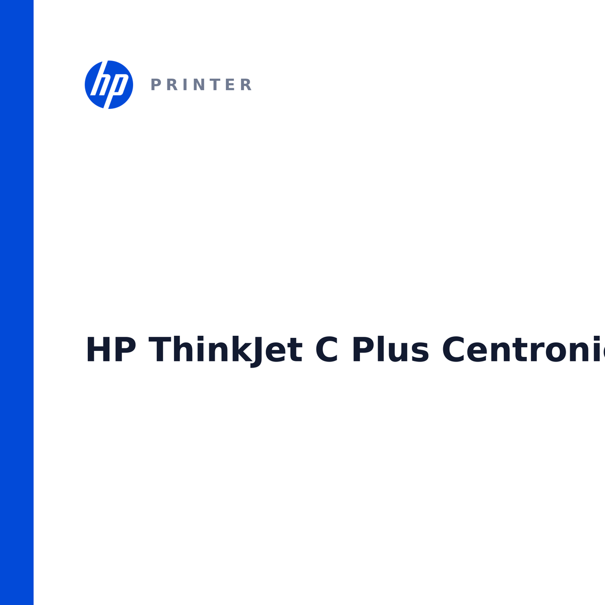 HP ThinkJet C Plus Centronics