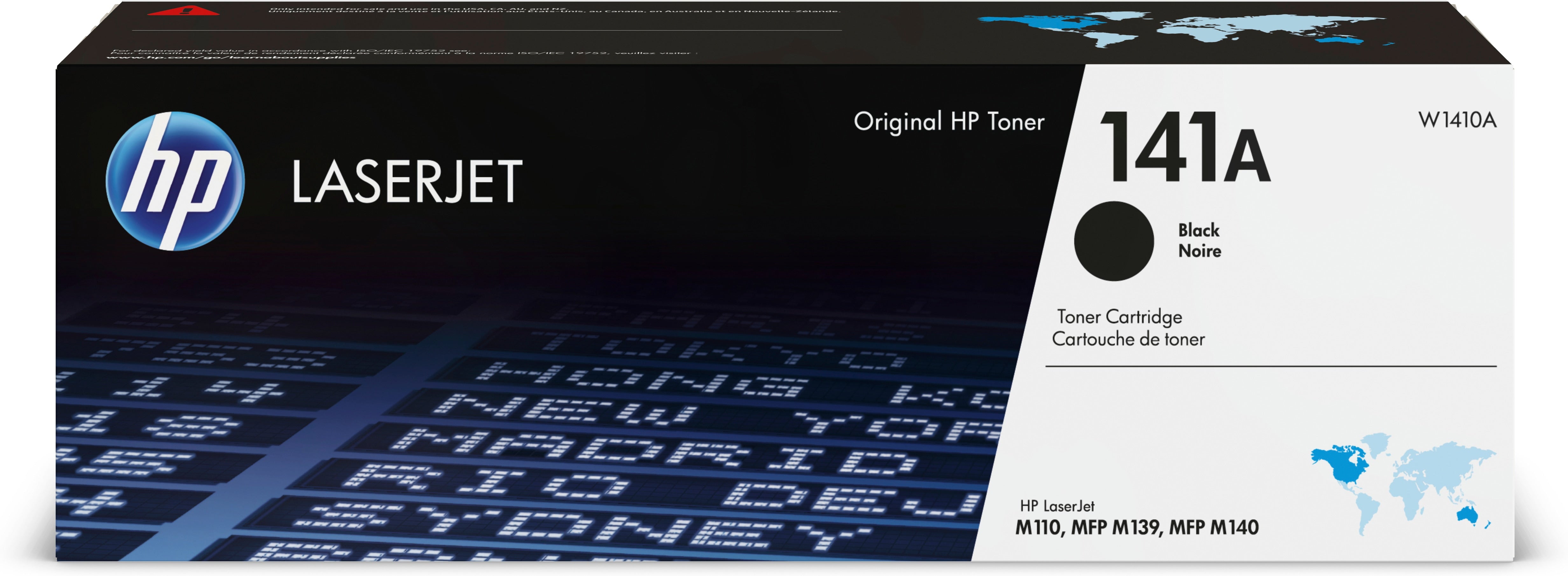 HP W1410A (141A) Black Original Toner Cartridge - Cartouches Certifiees