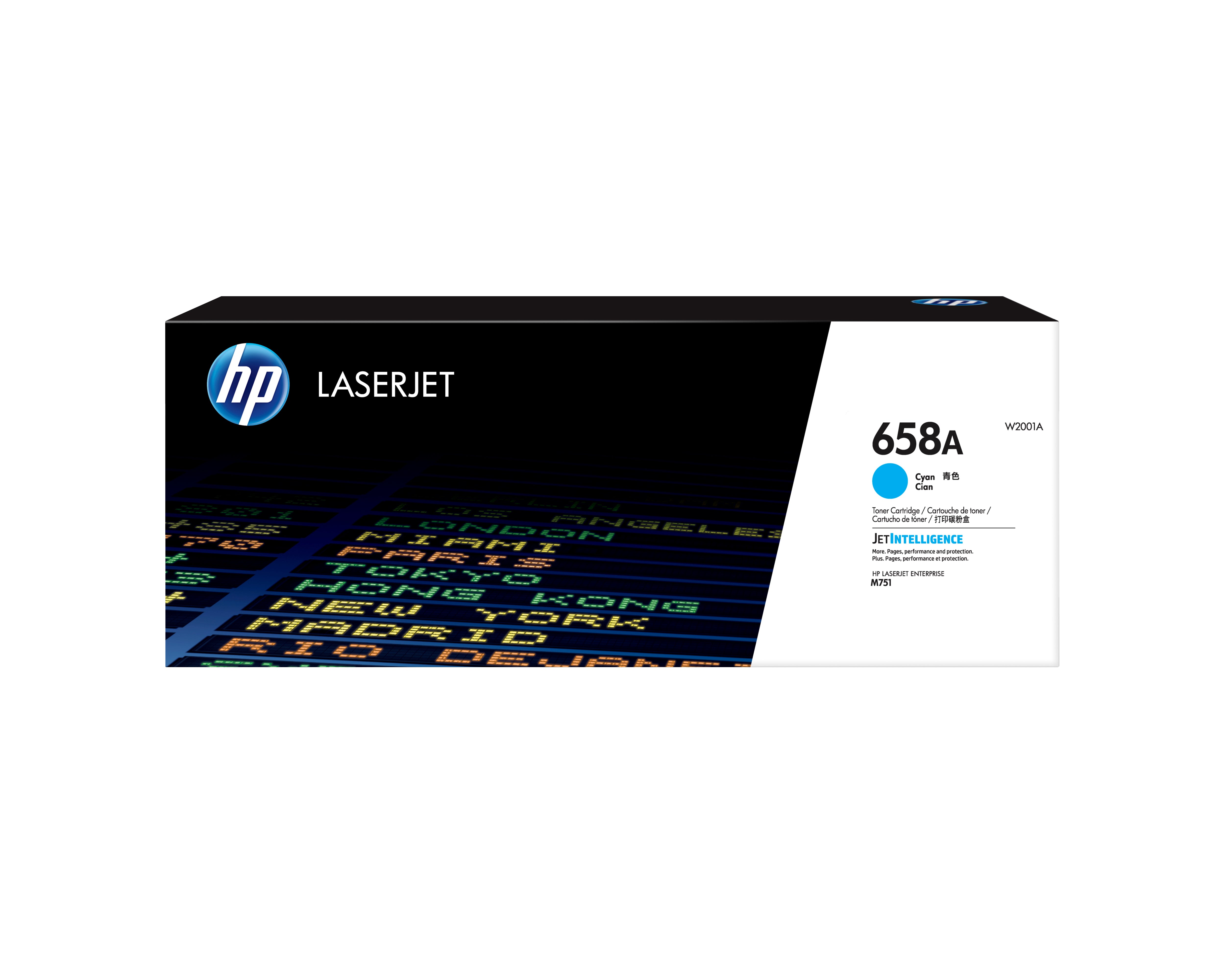 HP W2001A (658A) Cyan Original Toner Cartridge - Cartouches Certifiees